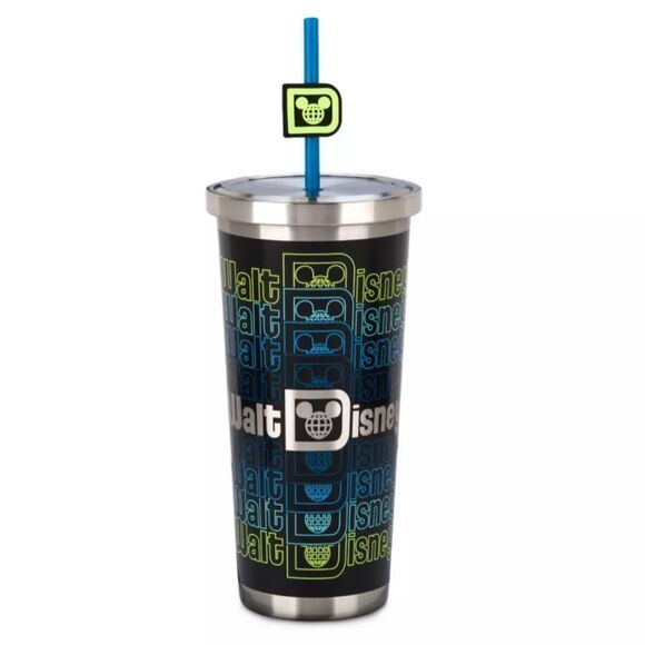 Walt Disney World Stainless Steel Tumbler with Straw - Picture 1 of 3